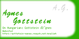 agnes gottstein business card